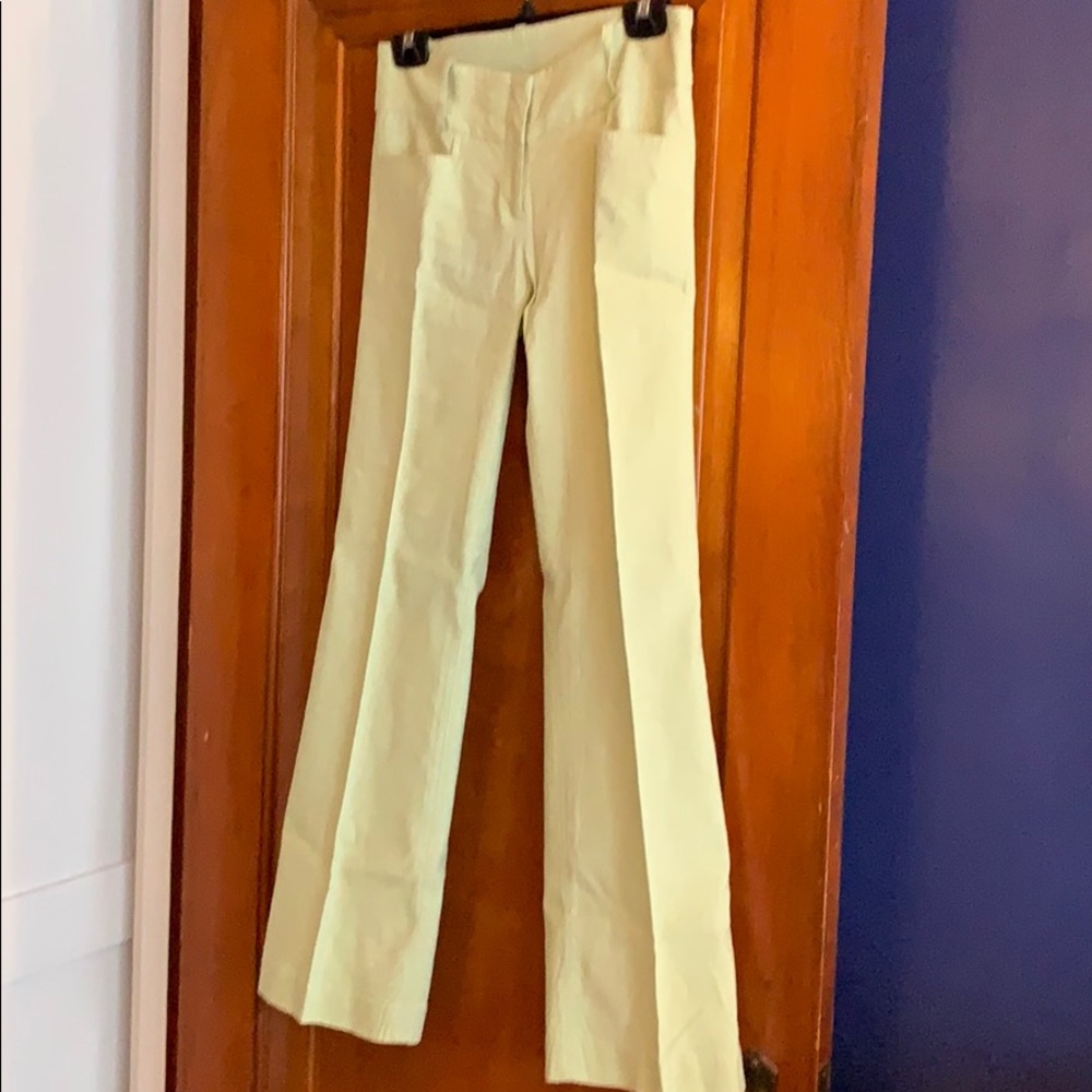 H&M mint green linen pants, size 6